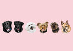 yorkshire terrier maltese bichon wolf dog custom pet portrait gift